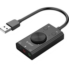 3Port USB Sound Card 7.1 Channel External Audio Adapter 3.5mm Stereo Headset Mic