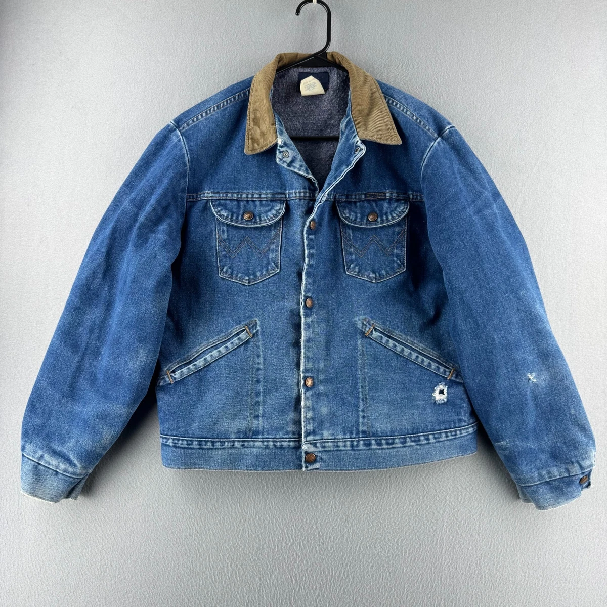 vintage wrangler jean jacket products for sale | eBay