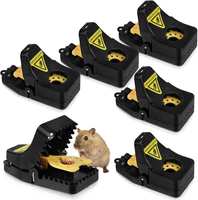 Mausefalle, 6 StüCk Rattenfalle Schlagfallen, Wiederverwendbar Mouse Trap Profi,