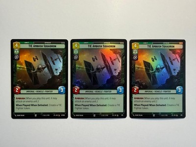 TIE Ambush Squadron (Foil) 585 SWU Jump to Lightspeed Playset x1 NonFoil