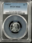 1943-S  1C  Lincoln Wheat One Cent  PCGS MS66  58318871