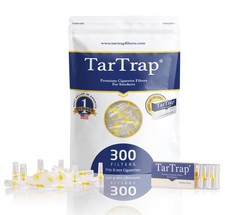 300-Pack Premium Cigarette Filters, Superior Tar Removal, Fits Regular