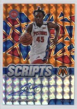 2020-21 Panini Mosaic Scripts Orange Prizm Sekou Doumbouya #SC-SDO Auto je7