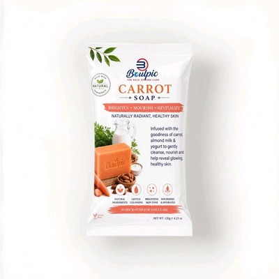 3 handmade carrot soap