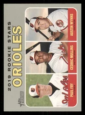 2019 Topps Heritage #343 Cedric Mullins RC/Paul Fry RC/Austin Wynns RC