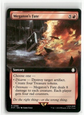 Megaton's Fate Extended Art Fallout MTG NM