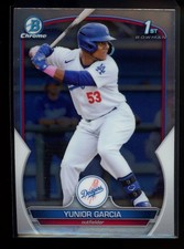 2023 Bowman #BCP-142 Yunior Garcia Chrome Prospects