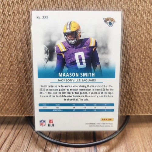 2024 Panini Prestige Maason Smith RC #385 Xtra Points Red Parrellel /399 Rookie - Picture 2 of 2