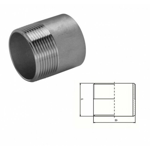 Welding Nipple BSPP Thread Stainless Steel 3/8",1/2",3/4",1",1-1/4",1-1/2",2",3" - Picture 1 of 2