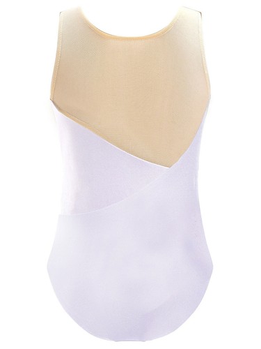 UK Girls Gymnastic Ballet Dance Leotard Unitard Mesh Splice Embroidery Jumpsuit - Picture 91 of 94