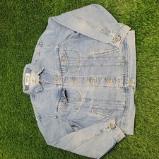 Vintage 80s Lee Cropped Jacket Womens Xl 24x26 Light-wash