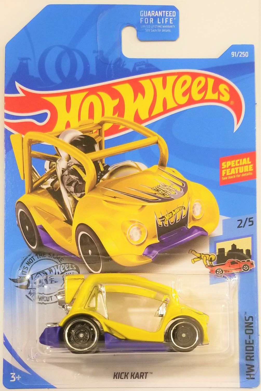 Hot Wheels - 2019 HW Ride-Ons 2/5 Kick Kart 91/250 (BBFYF54)