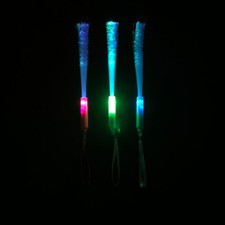 LED-Leuchtwedel (Junior) - multicolor Glasfasern leuchtend - mit Handschlaufe