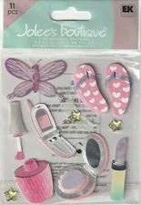 Jolee's Boutique 3D Stickers COOL CHICK GIRL Theme 11 pcs 81350 FAST FREE SHIP!