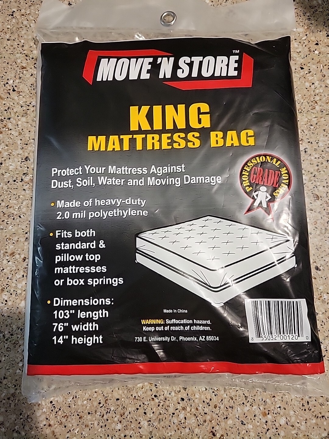 Move 'N Store King Mattress Bag 103