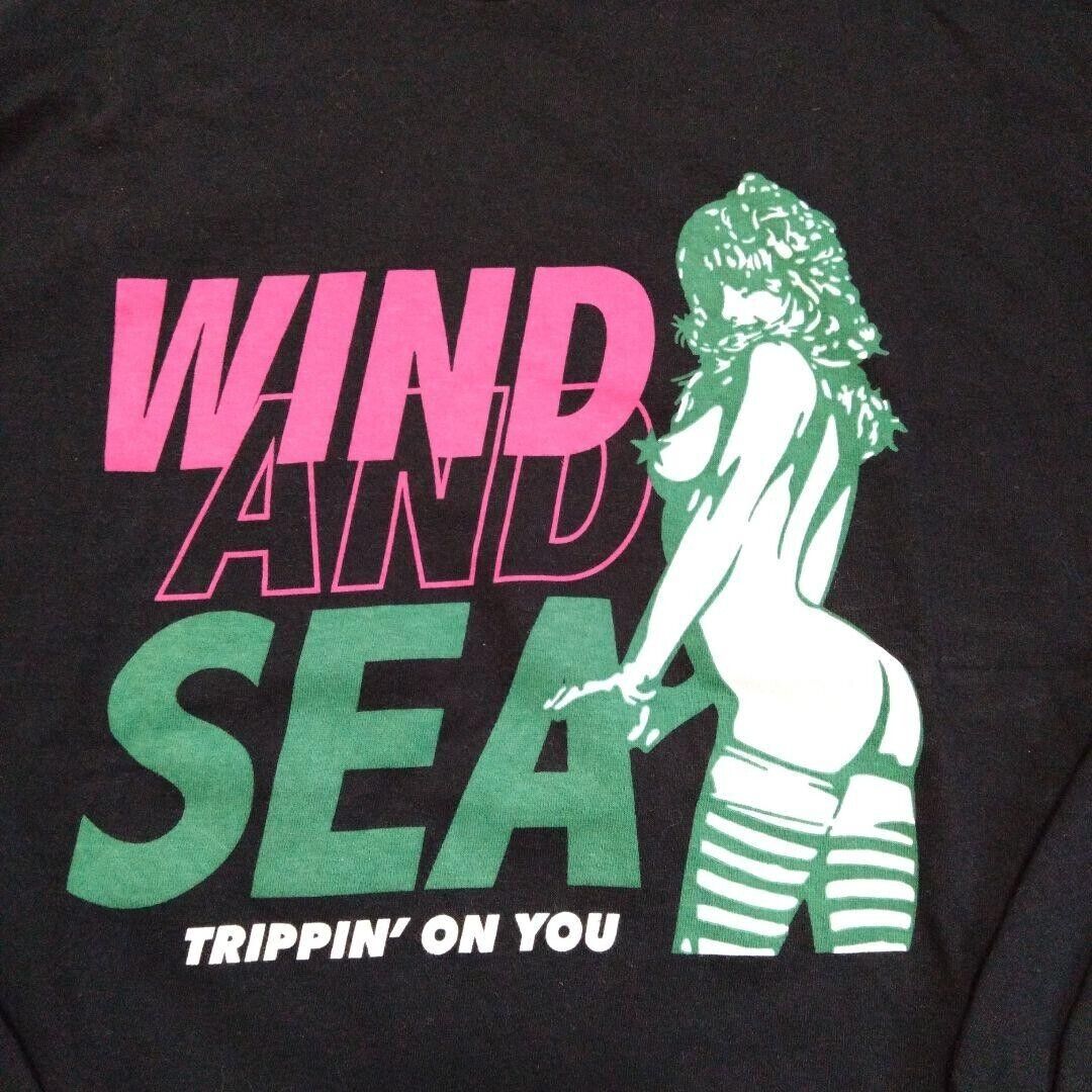 Wind and Sea x Hysteric Glamour His Girl Shirt size L black Wind and Sea x Hysteric Glamour His Girl Shirt size L black