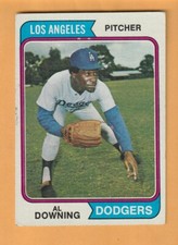 Al Downing Los Angeles Dodgers 1974 Topps #620 Trenton New Jersey 10Y