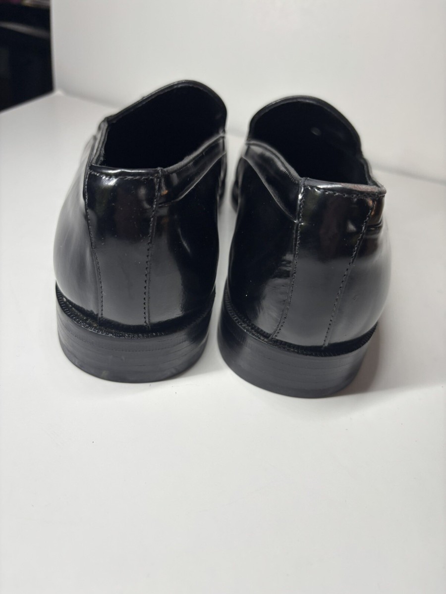 Vintage Florsheim Loafers mens 10 3E (wide) Black Tassel 