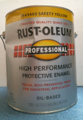 Rust-Oleum Oil Based SAFETY YELLOW Enamel Paint (7543402) FS