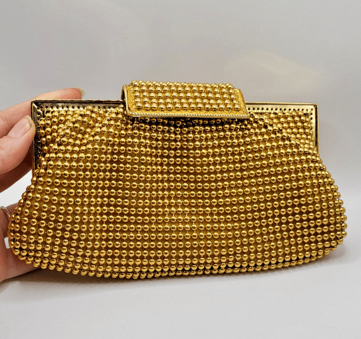 Vintage 50s La Regale Gold Mesh Clutch Bag 8in | eBay