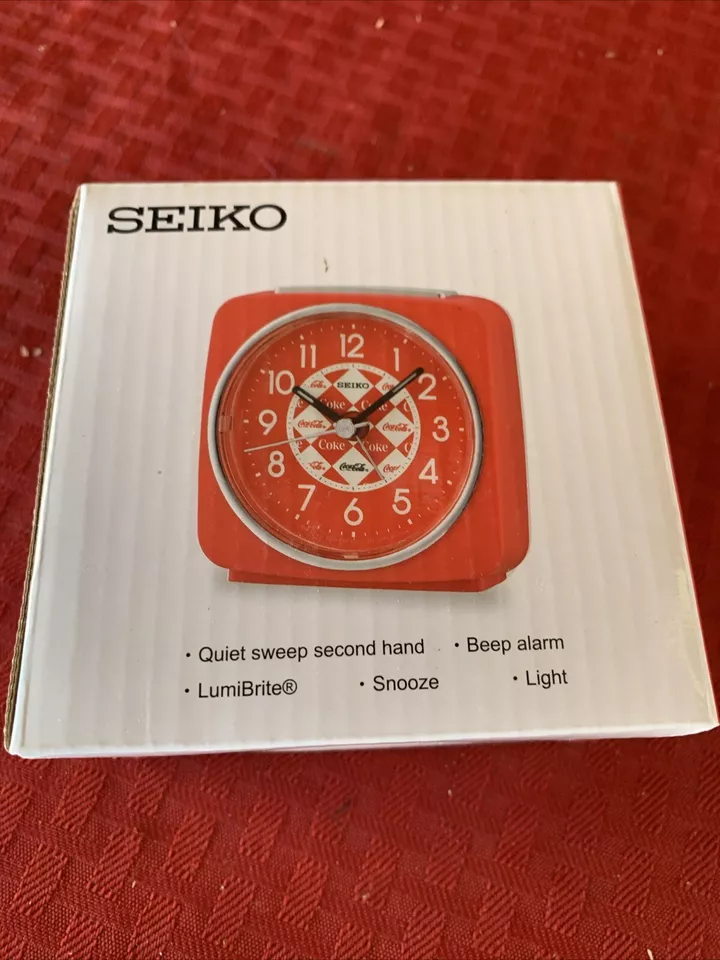Seiko x Coca Cola Quartz Alarm Clock QHE910r - Image 3 of 4