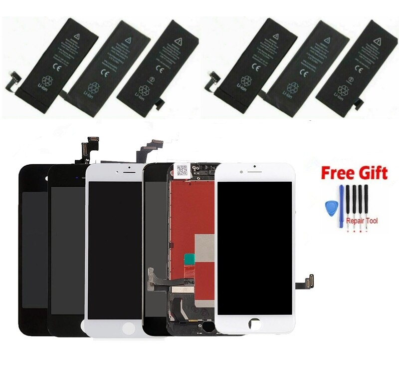 LCD Screen Digitizer Assembly Battery Replacement For iPhone 5S 6S  Plus