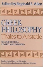 Greek Philosophy: Thales to Aristotle  Readings in the History of Philos - GOOD