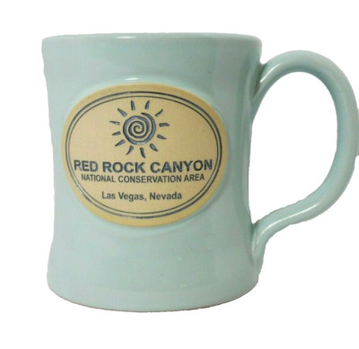 NEW Red Rock Canyon National Park Handthrown John Deneen Pottery Blue Mug 2018