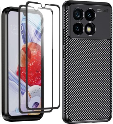 Hülle für XIAOMI 14T Pro, Silikon Stoßfest Handyhülle & Display Hartglas
