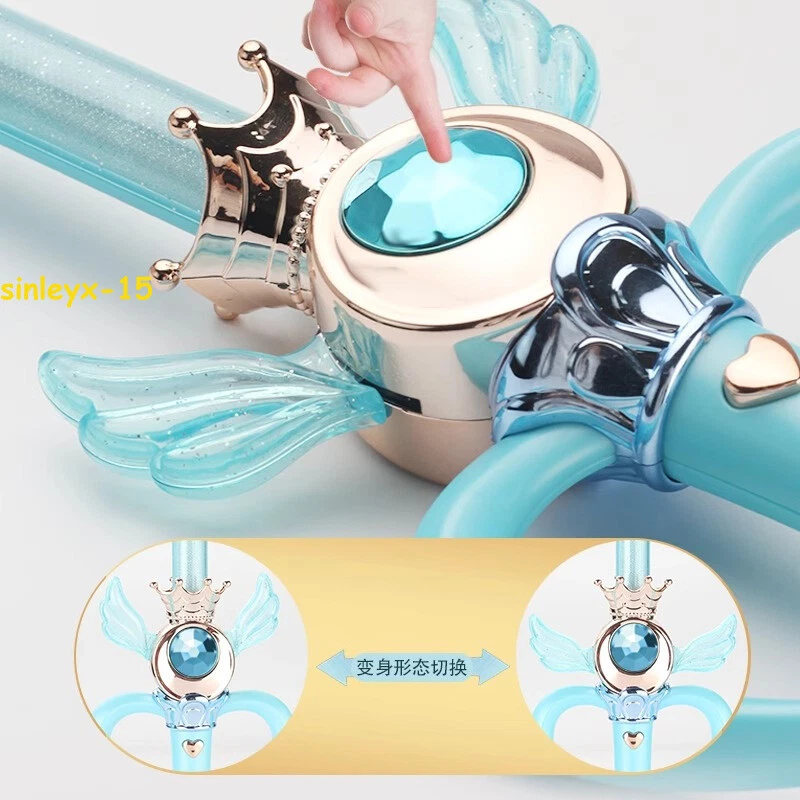 Dije varita Sailor Moon Henshin palo réplica Kaleido mira lunar niña juguete de anime Foto 4 de 4