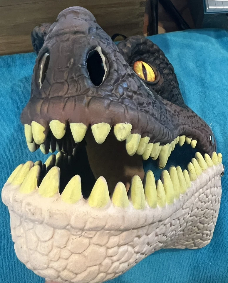 Máscara facial disfraz dinosaurio adulto Foto 4 de 4