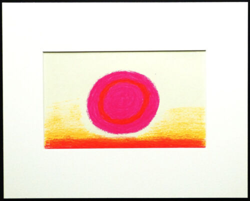 Rupprecht Geiger « livre rouge » 1975-1978 graphisme imprimé en couleur 1998 vers avec texte ! - Photo 1/3