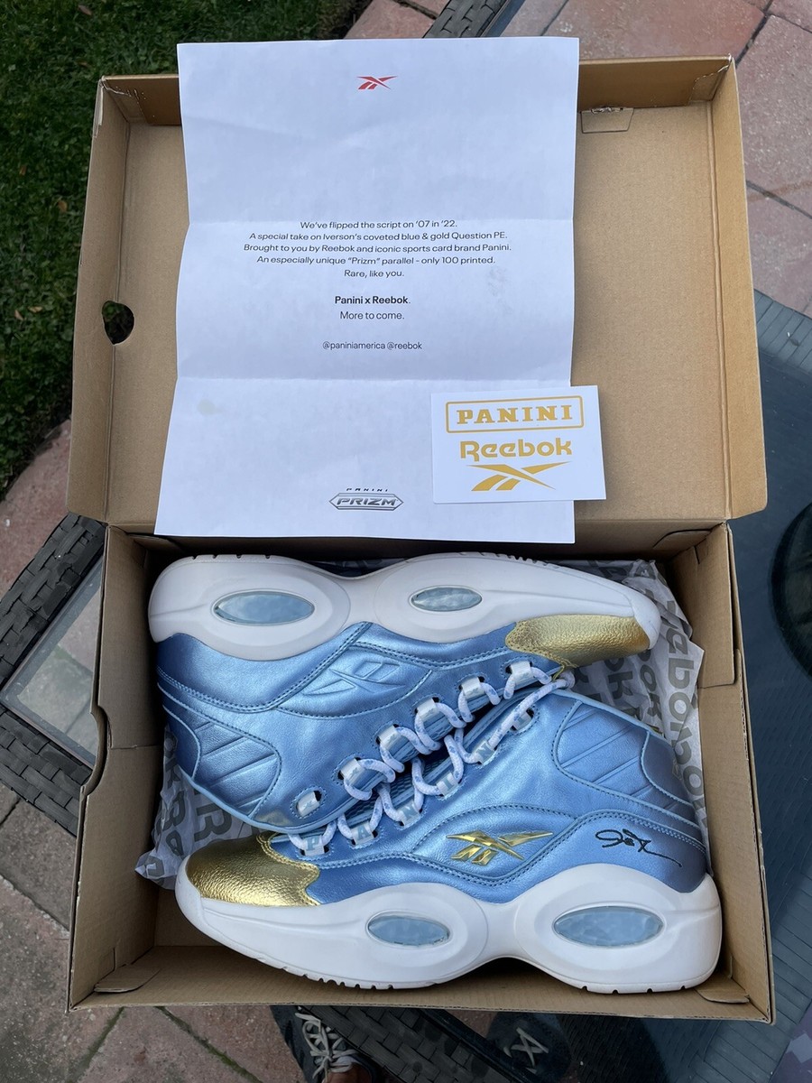 Reebok - お値下げ✨レア✨NBA SLXERS IVERSON RARE Allen Iverson Reebok x Panini Prizm Blue Dazzle Brand