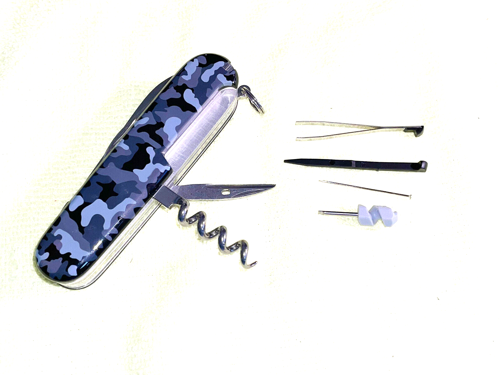 New Victorinox Swiss Army 91mm Knife ANGLER in NAVY CAMO eBay