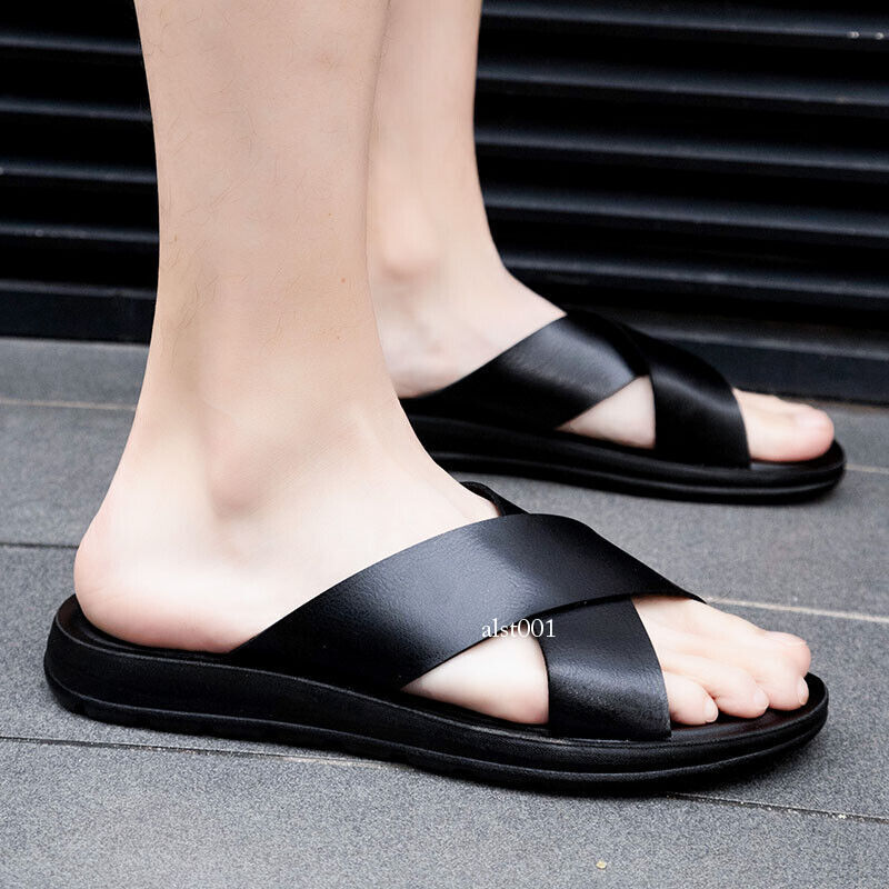 PANTOFOLA D’ORO Sandali estivi uomo pelle scarpe ciabatte romane classiche infradito sandali acqua