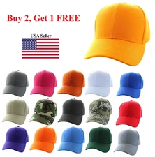 Baseball Hat (Dad hat/cap) - Solid Color - Strapback