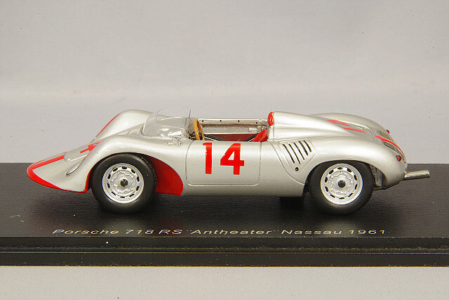 Spark S7514 1/43 Porsche 718 RS 1961 Nassau #14 B. Holbert