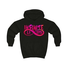 KIDS Infinite Lists Logo Hoodie, Infinite Lists Sweatshirt, Infinite Lists Pink