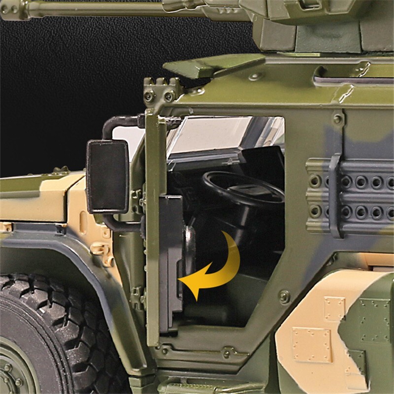 1:32 Alloy Tiger Armored Military Truck Model Diecast Off