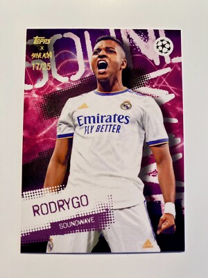 2021-22 Topps Football Festival by Steve Aoki Rodrygo /25 Real Madrid