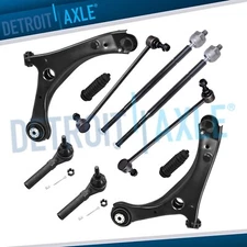 10pc Front Control Arms Sway Bars Tie Rods Kit for Town Country Grand Caravan