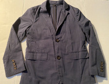 Pre-owned Boys Crewcuts Ludlow Blue Blazer Jacket Size 10