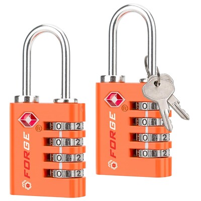Forge Dual-Opening: Key or Combination Access Lock, TSA Approved Lo... Fast Ship