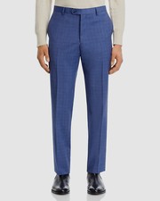 John Varvatos Star USA Men's Blue Screen-Weave Slim-Fit Suit Pants Size 32
