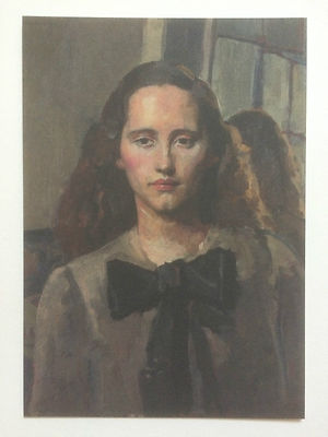 GERALD LESLIE BROCKHURST, ''Portrait of Nancy'' Werbekarte.