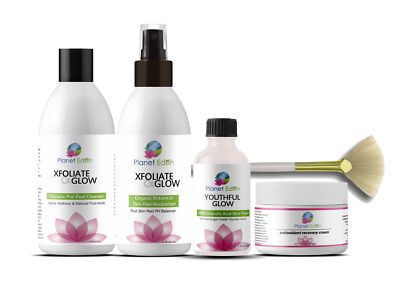 PURE GLYCOLIC Skin Peel KIT + Glycolic Cleanser + Peel Neutralizer + Cream 