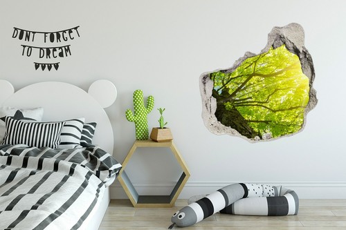 Deko Aufkleber Selbstklebender Wandbild Poster Kastanienbaum im Frühling - Bild 3 von 4
