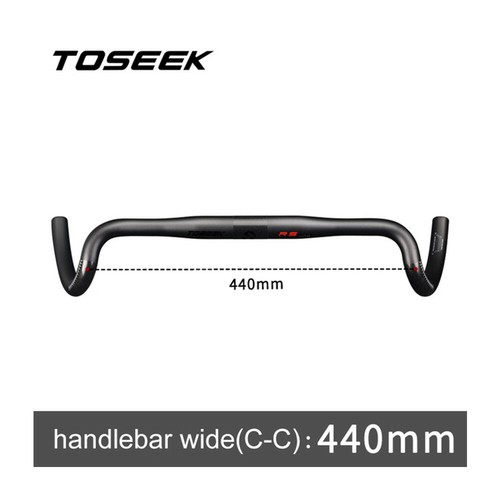 TOSEEK Full Carbon Handlebar Outsweep Road Bicycle Drop Bar 31.8*400/420/440mm - Picture 15 of 15