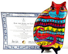 Laurel Burch Royal Doulton Franklin Mint Plate Cat Dish For the Love of Cats Coa