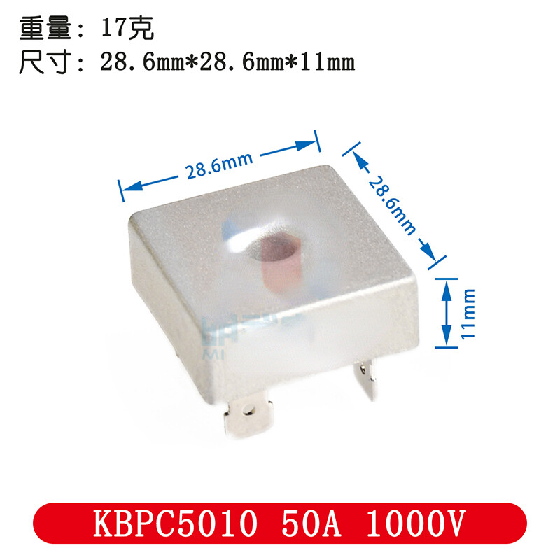 1PC NEW KBPC5010 50A 1000V Square full bridge four pin straight | eBay